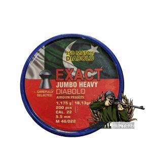 JSB Exact Jumbo Heavy .22 / 5.5 18.13gr Pak Made Pellets 200pcs