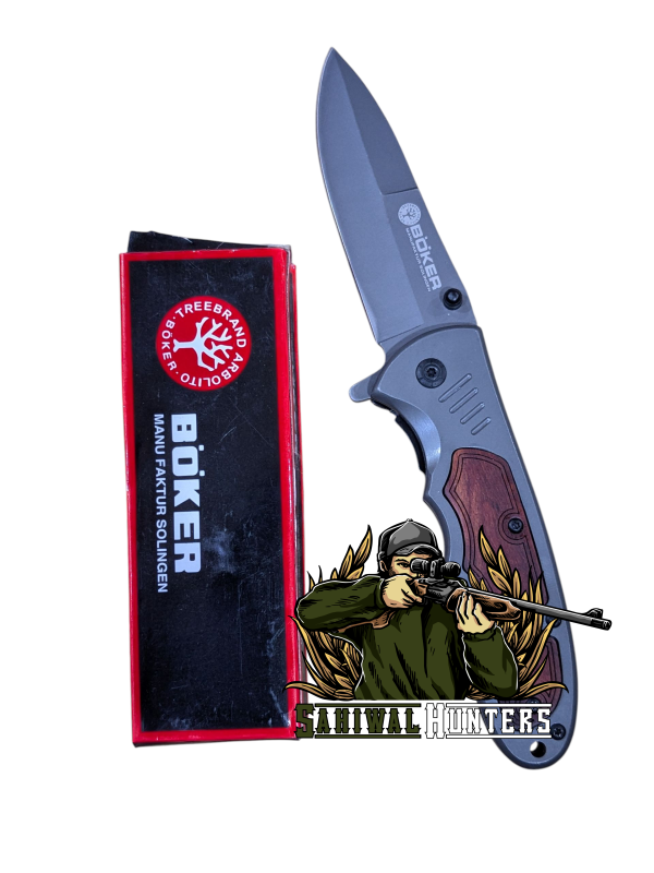 Boker Wood Sharp Edge Hunting Knife